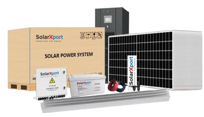 SolarXport packaged residential solar power system